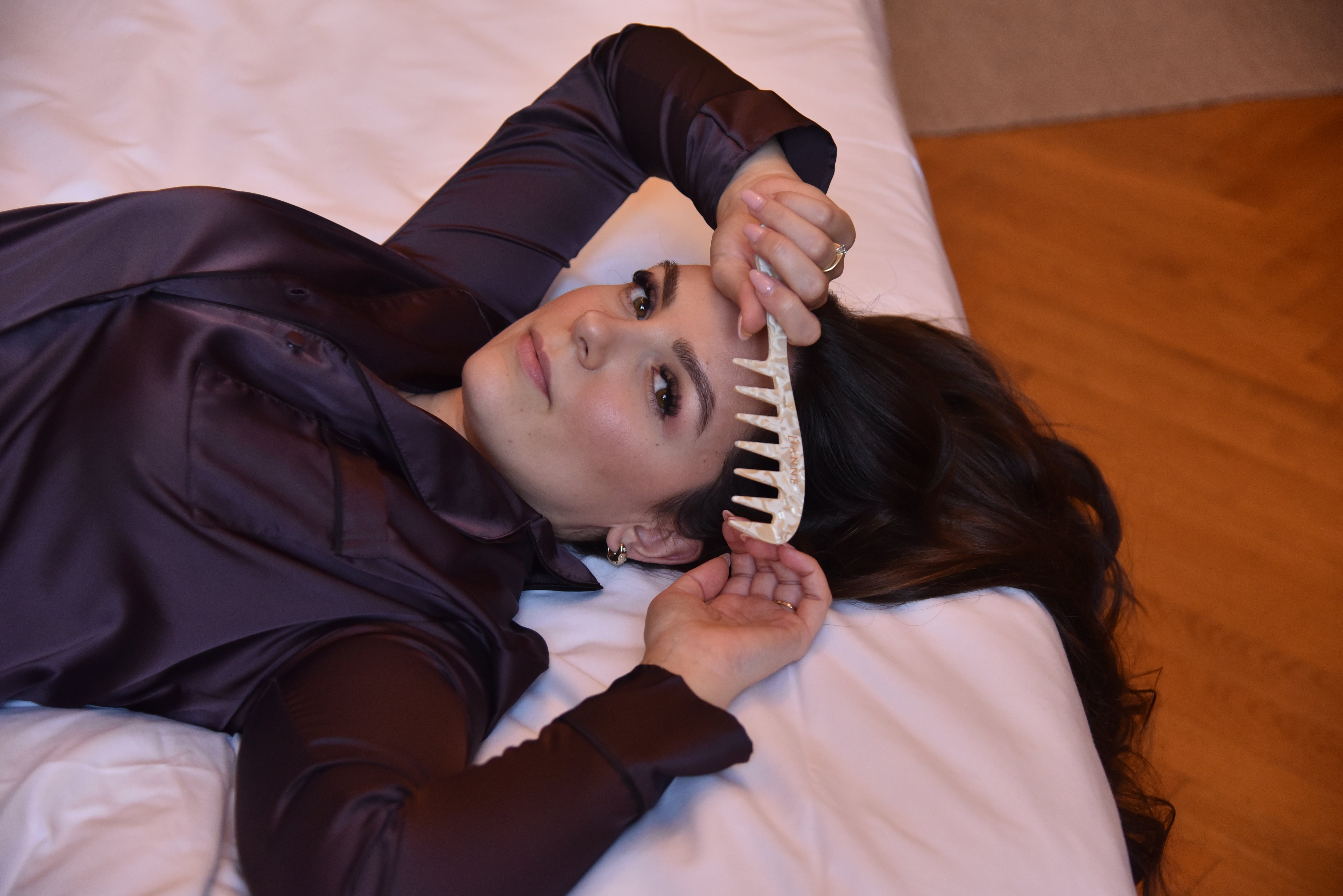 Luxury Marble Lockenkamm